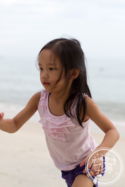 Zaria at the beach